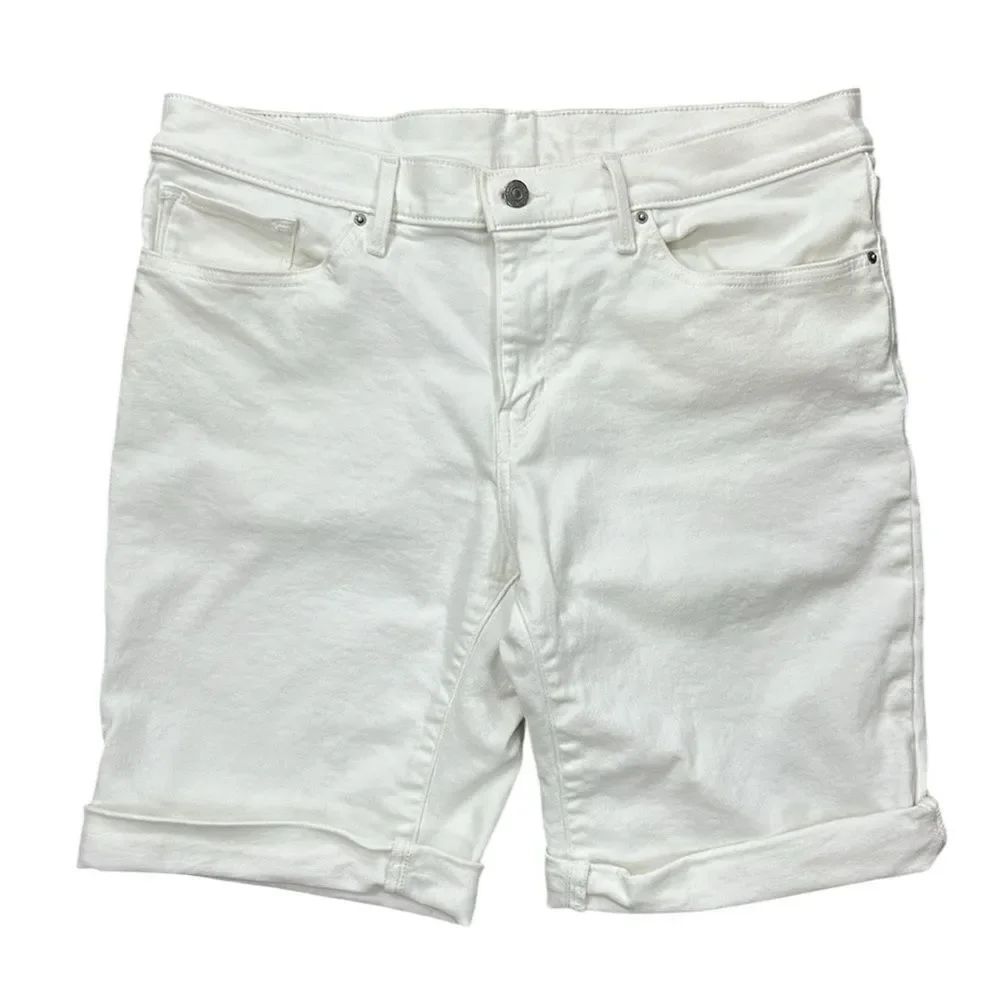 Levi’s White Jean Shorts